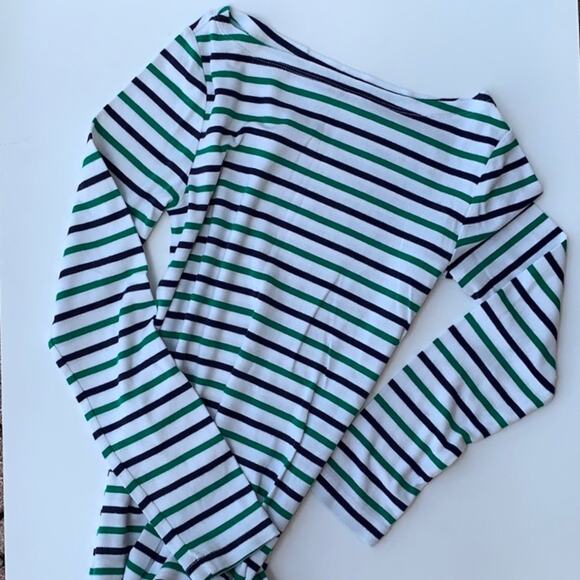 GAP Tee striped + EXPRESS pants mint green bundle - Picture 2 of 8
